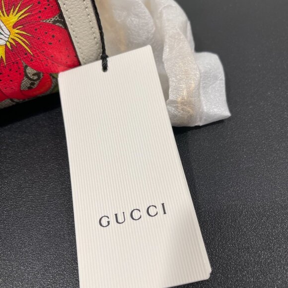 Gucci Ophidia Chain Shoulder Bag Flora GG Coated Canvas Small (160878) - Picture 4 of 8